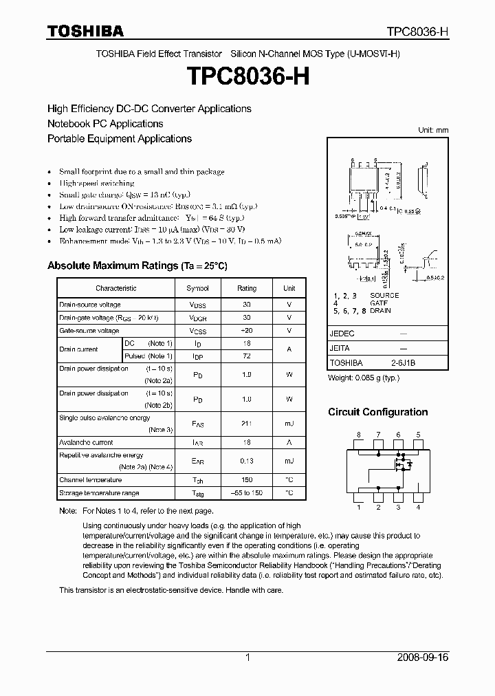 TPC8036-H_4509086.PDF Datasheet