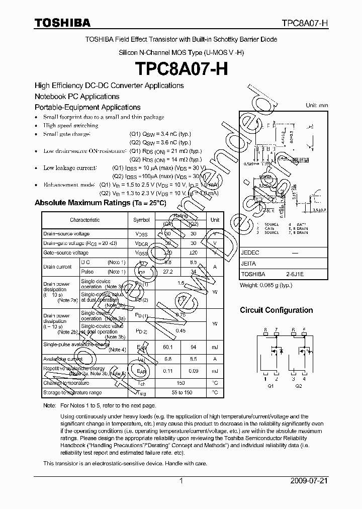 TPC8A07-H_4555259.PDF Datasheet