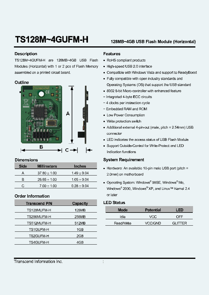 TS128MUFM-H_4264115.PDF Datasheet