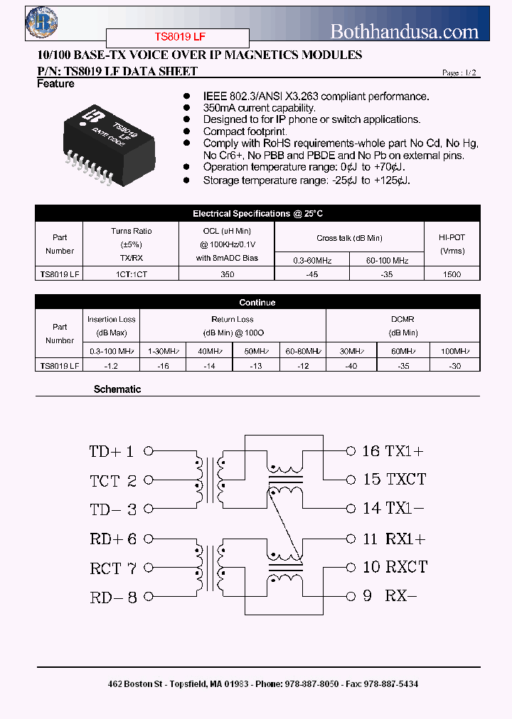 TS8019LF_4792502.PDF Datasheet