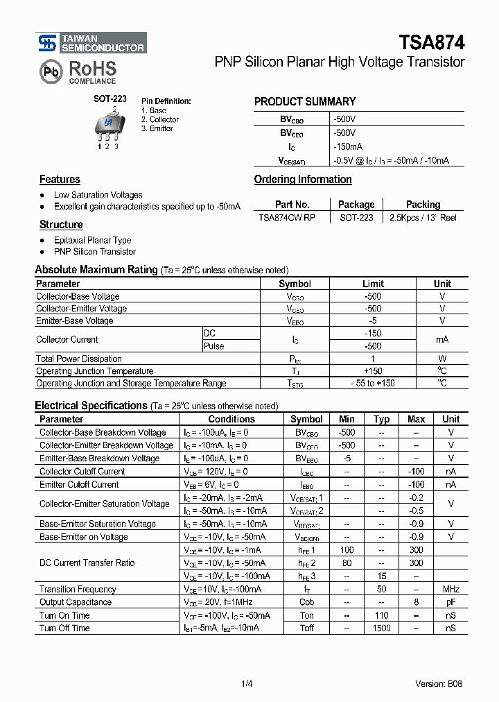 TSA874CWRP_4748367.PDF Datasheet