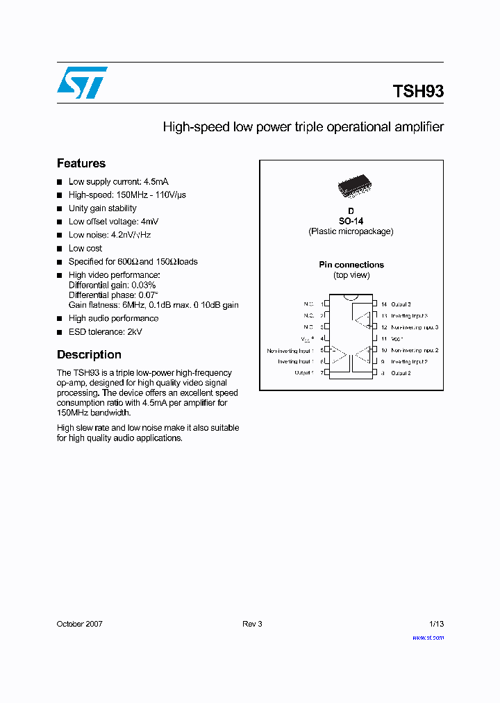 TSH93ID_4309634.PDF Datasheet