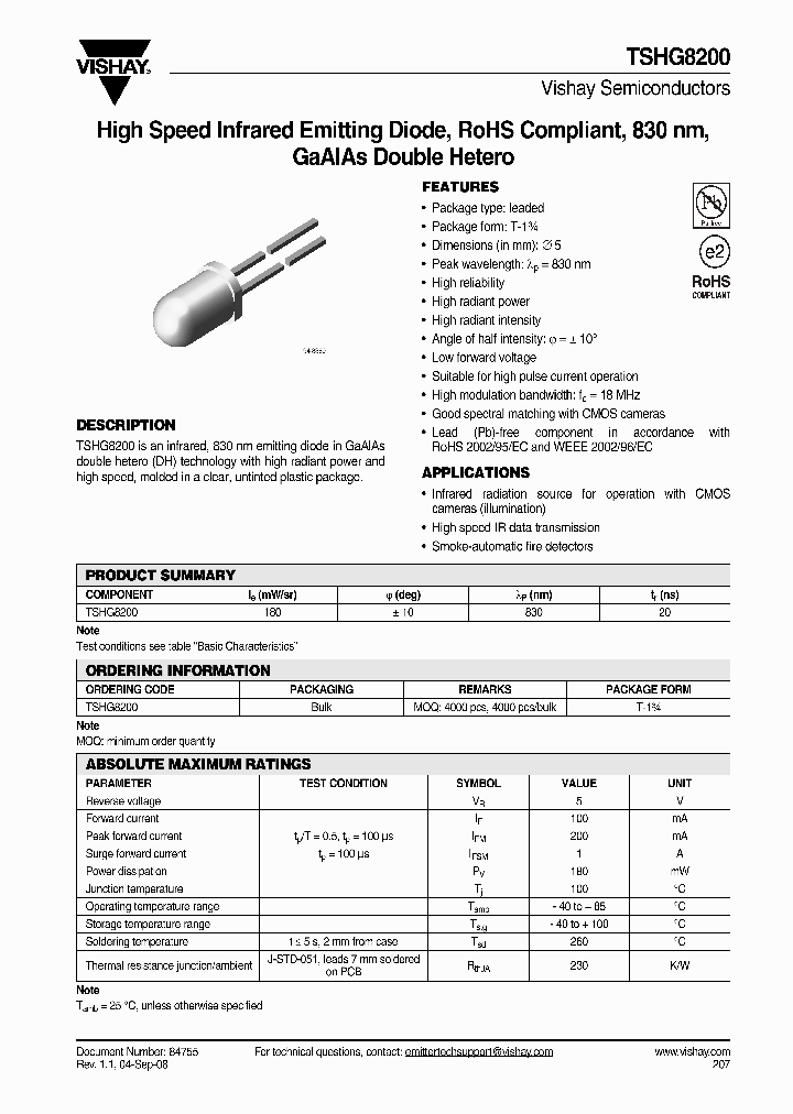 TSHG8200_4262007.PDF Datasheet