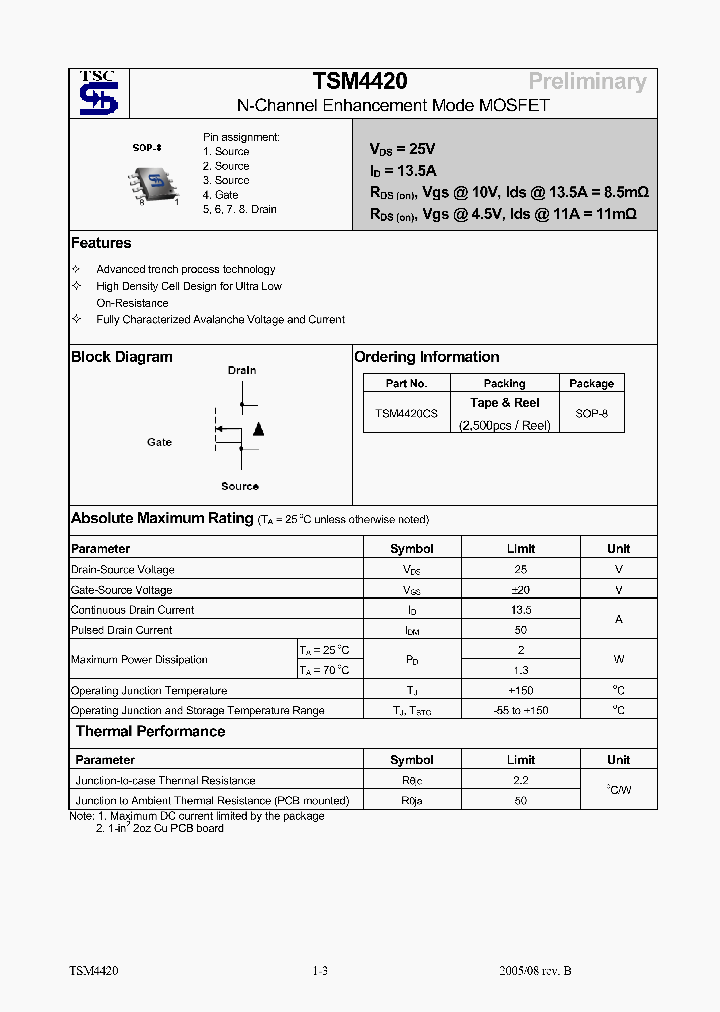TSM4420_4312282.PDF Datasheet