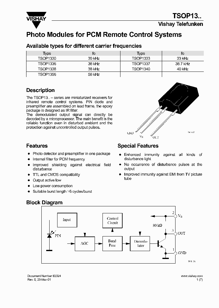 TSOP1330_4905258.PDF Datasheet