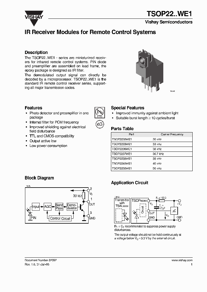 TSOP22WE1_4577396.PDF Datasheet