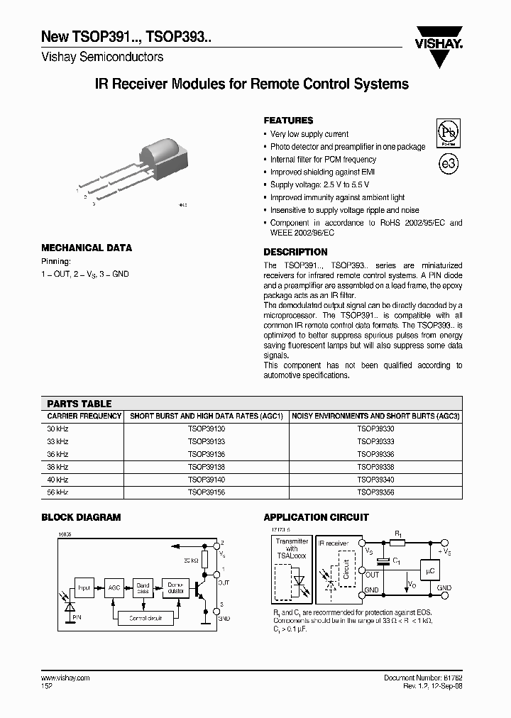 TSOP39140_4406432.PDF Datasheet