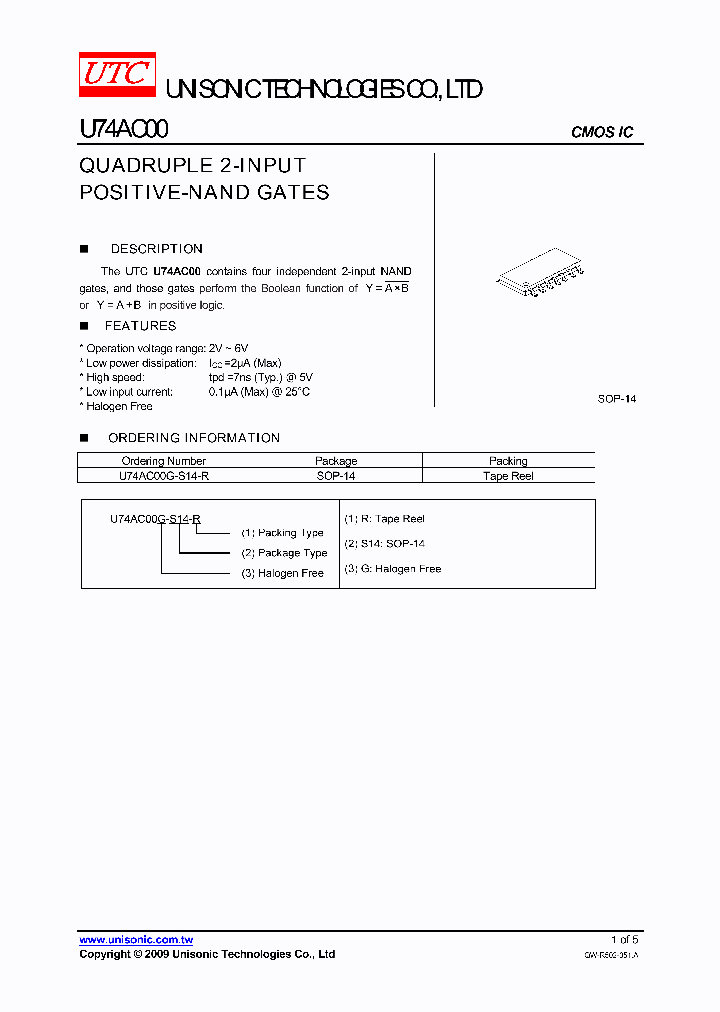 U74AC00_4553748.PDF Datasheet