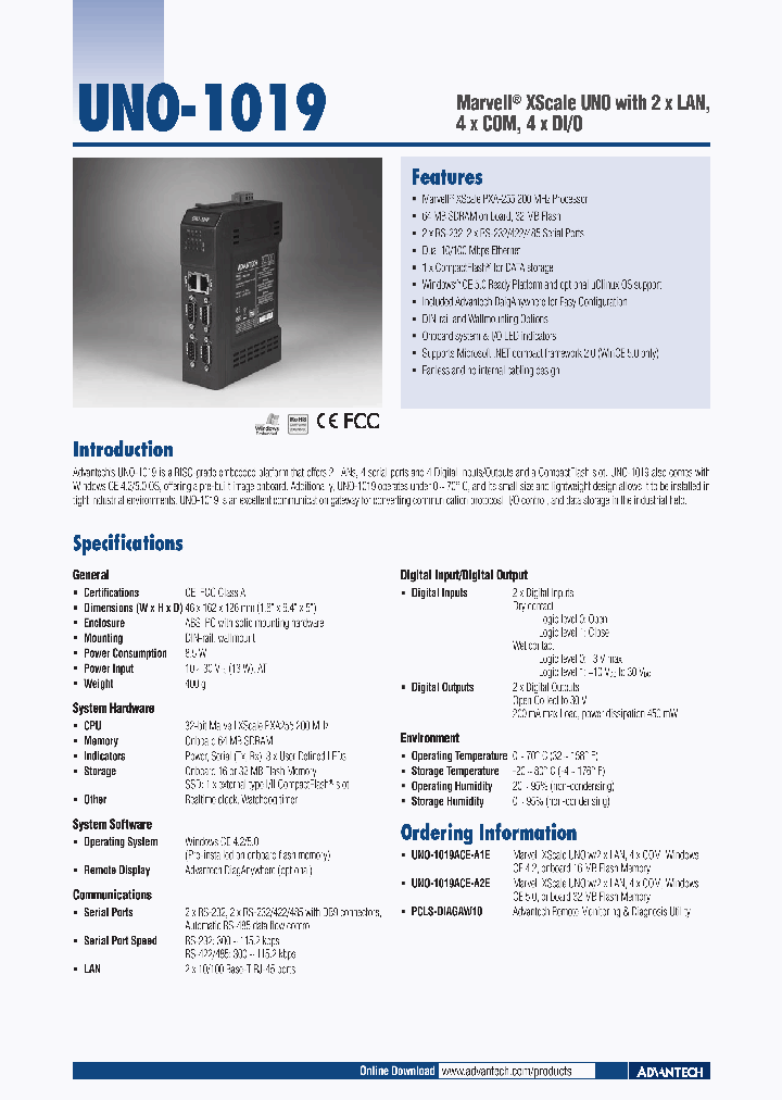 UNO-1019_4525801.PDF Datasheet