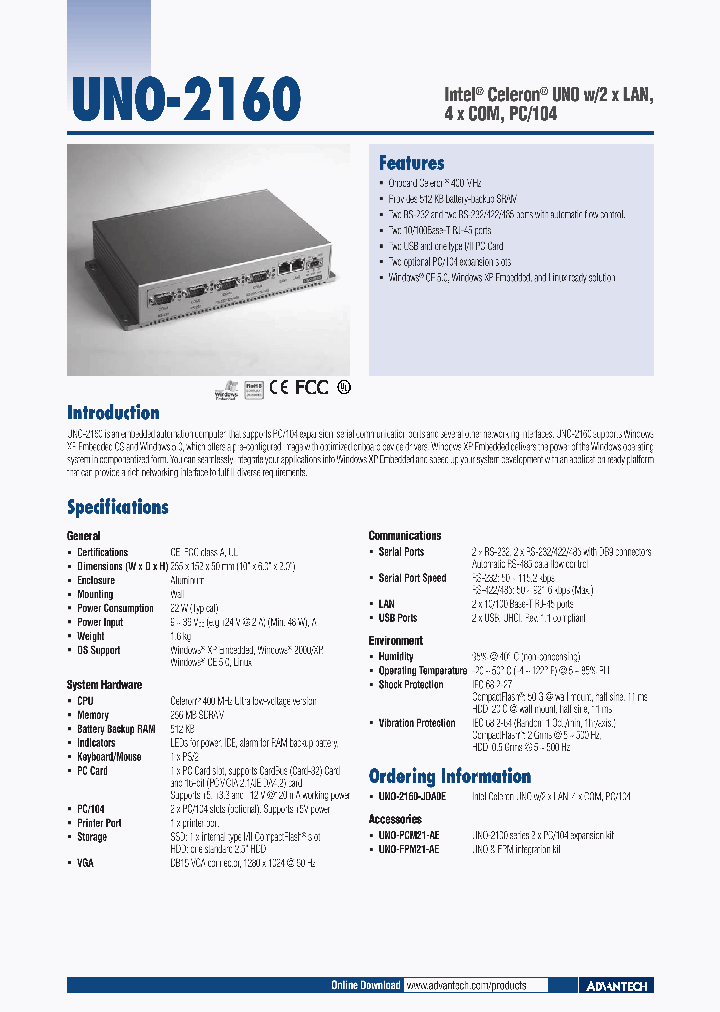 UNO-2160_4781739.PDF Datasheet