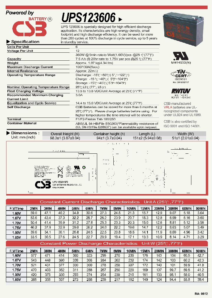 UPS123606_4501677.PDF Datasheet