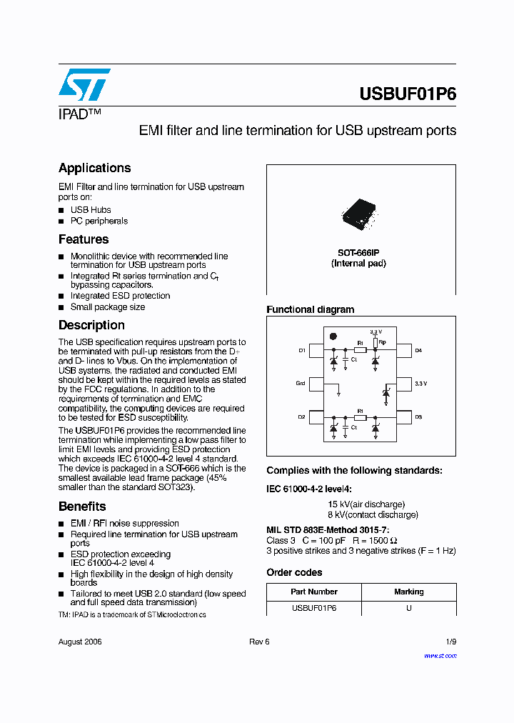 USBUF01P6_4220725.PDF Datasheet