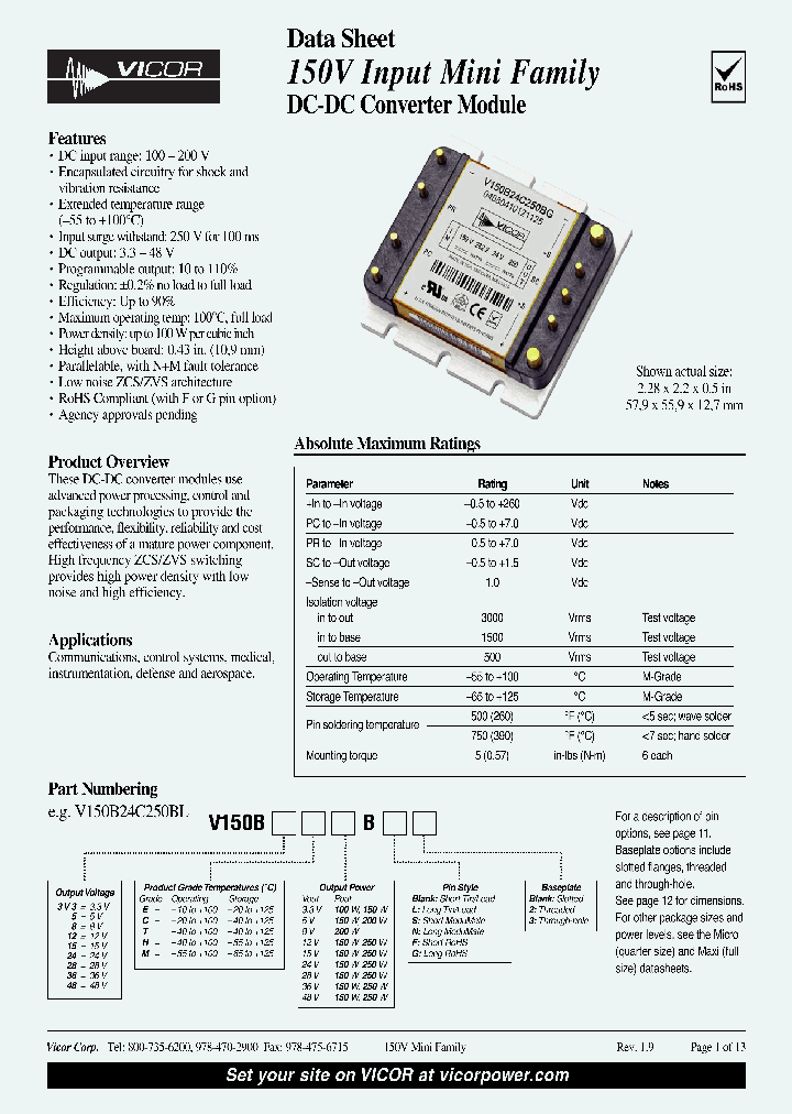 V150B28E150BF_4477957.PDF Datasheet