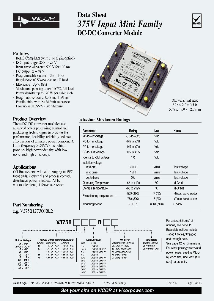 V375B12E200BF2_4470341.PDF Datasheet