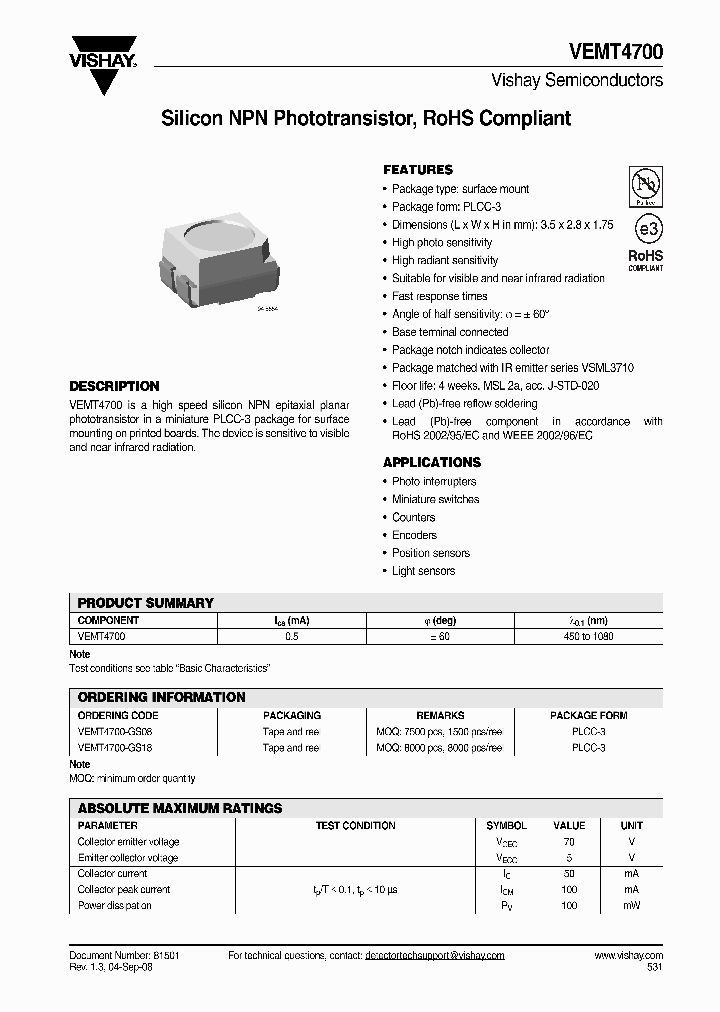 VEMT4700_4265383.PDF Datasheet