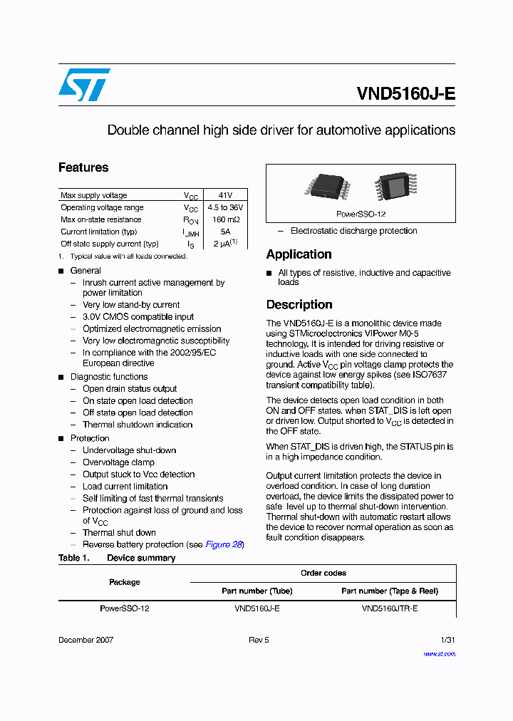 VND5160J-E_4168390.PDF Datasheet