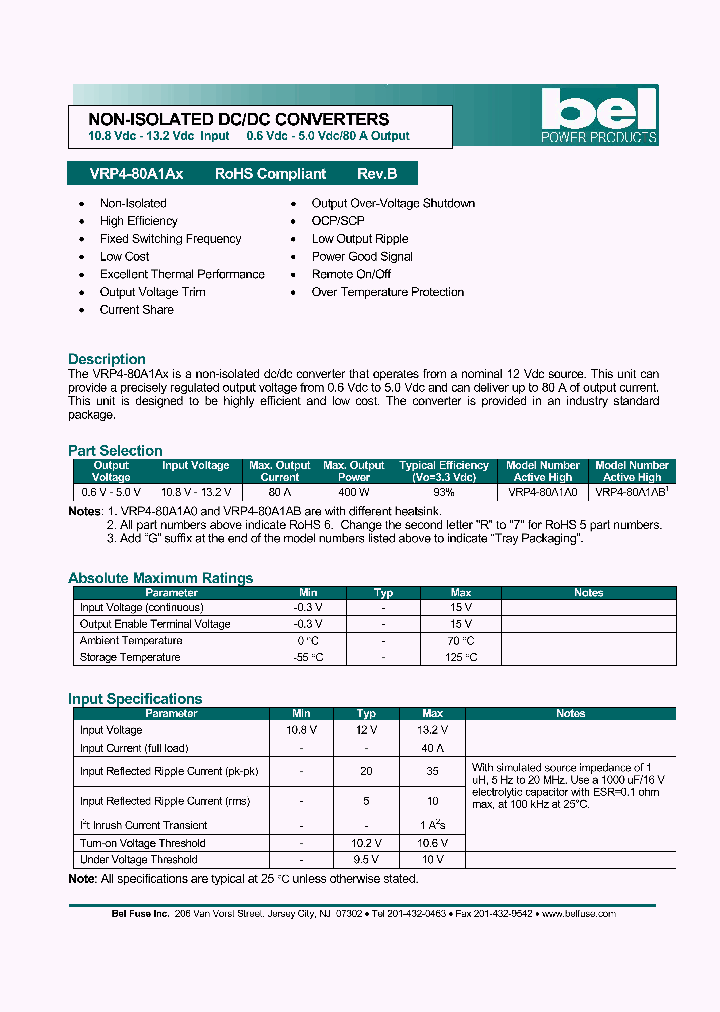 VRP4-80A1A0_4634340.PDF Datasheet