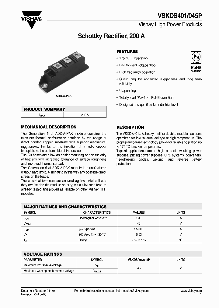 VSKDS401_4400509.PDF Datasheet