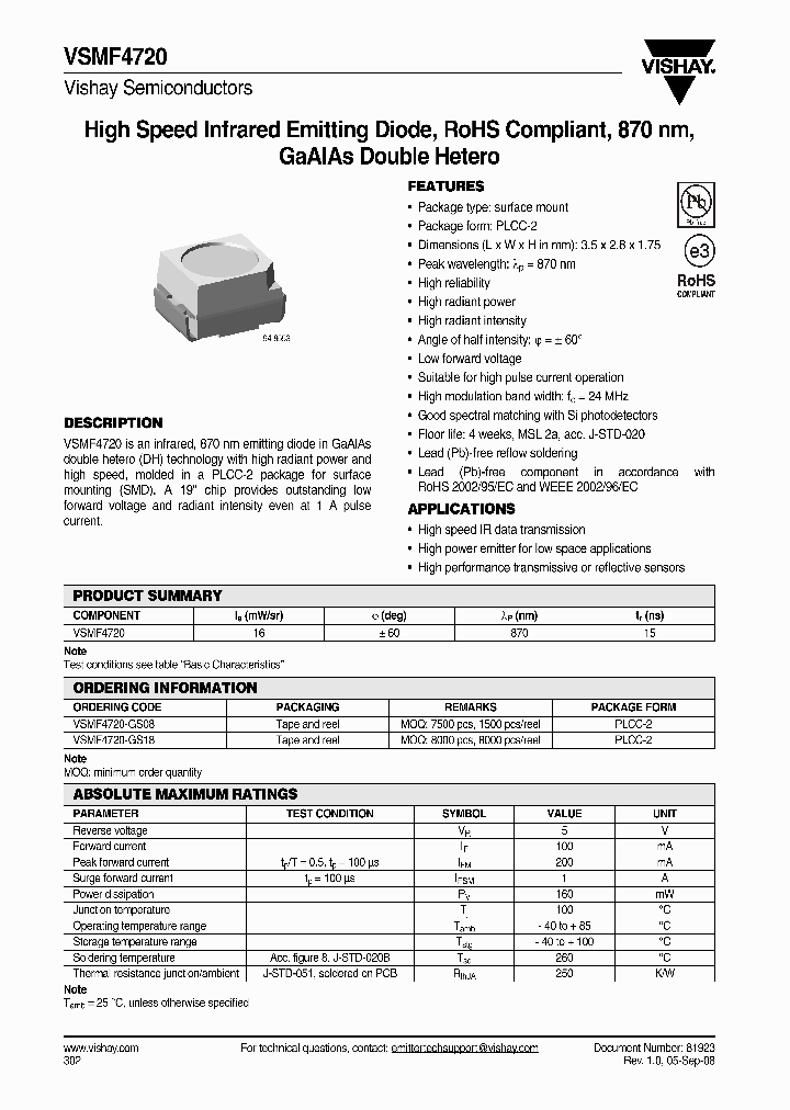 VSMF4720_4306989.PDF Datasheet