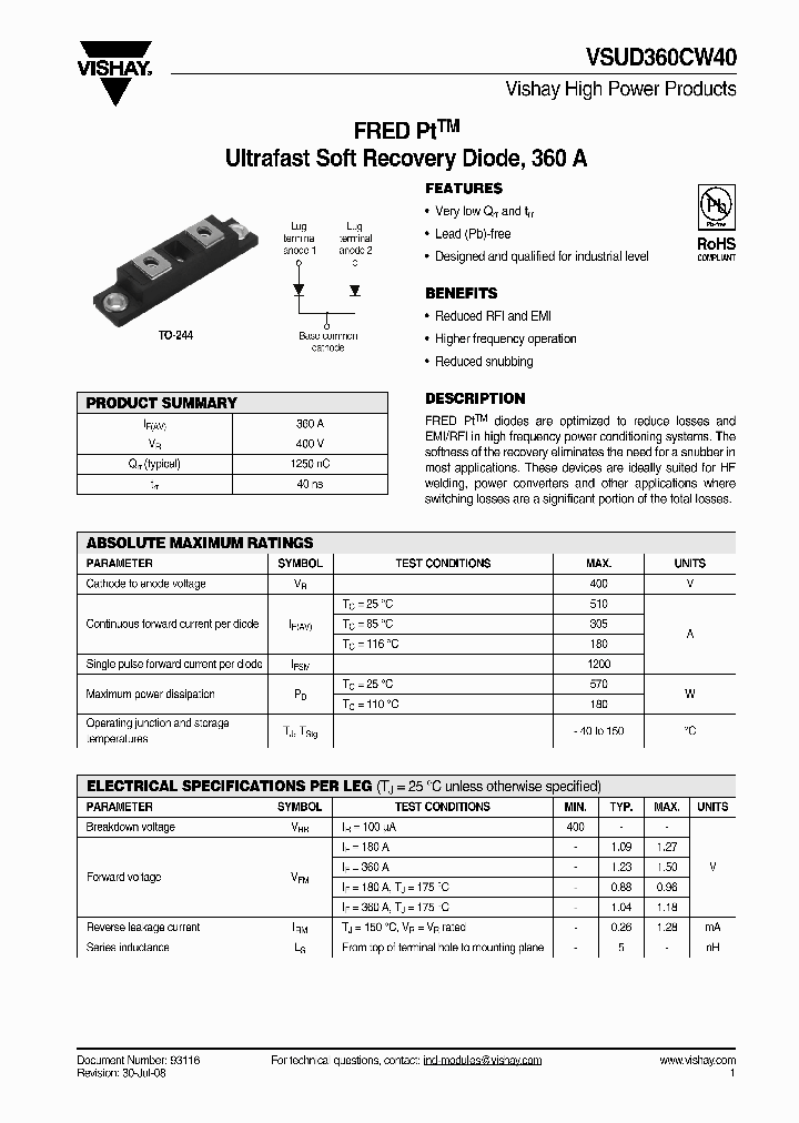 VSUD360CW40_4257654.PDF Datasheet