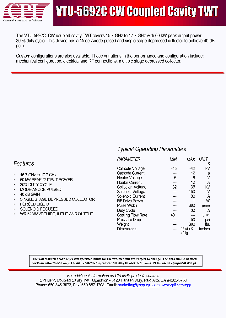 VTU5692C_4762820.PDF Datasheet
