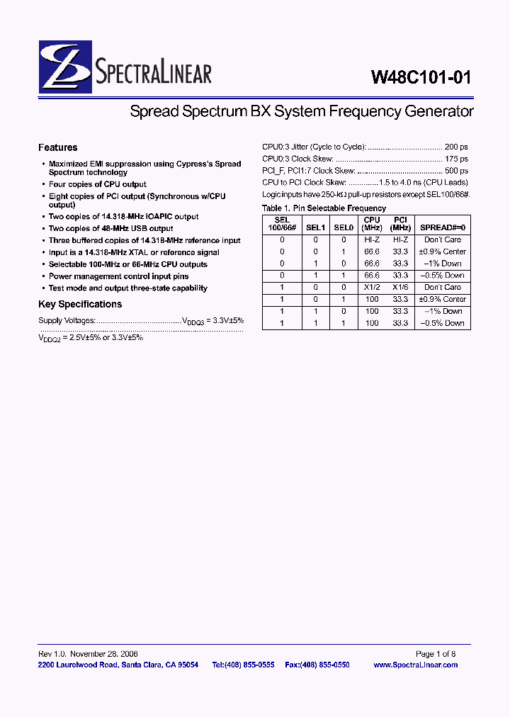 W48C101_4314620.PDF Datasheet