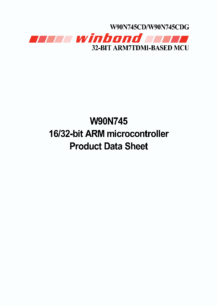 W90N745CDG_4464346.PDF Datasheet