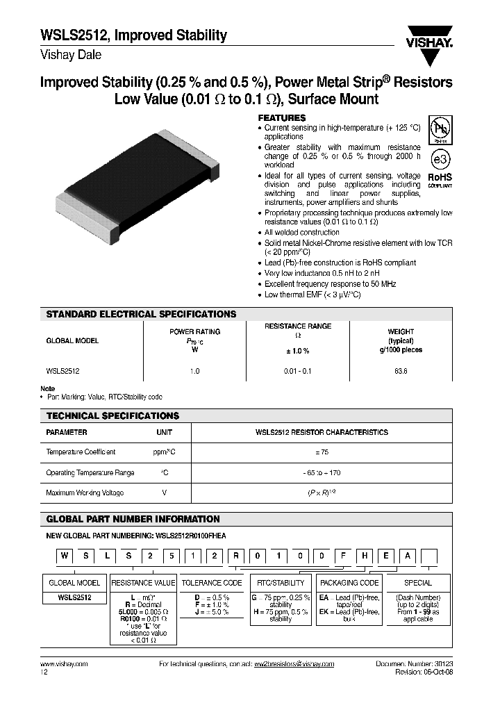 WSLS2512_4250182.PDF Datasheet
