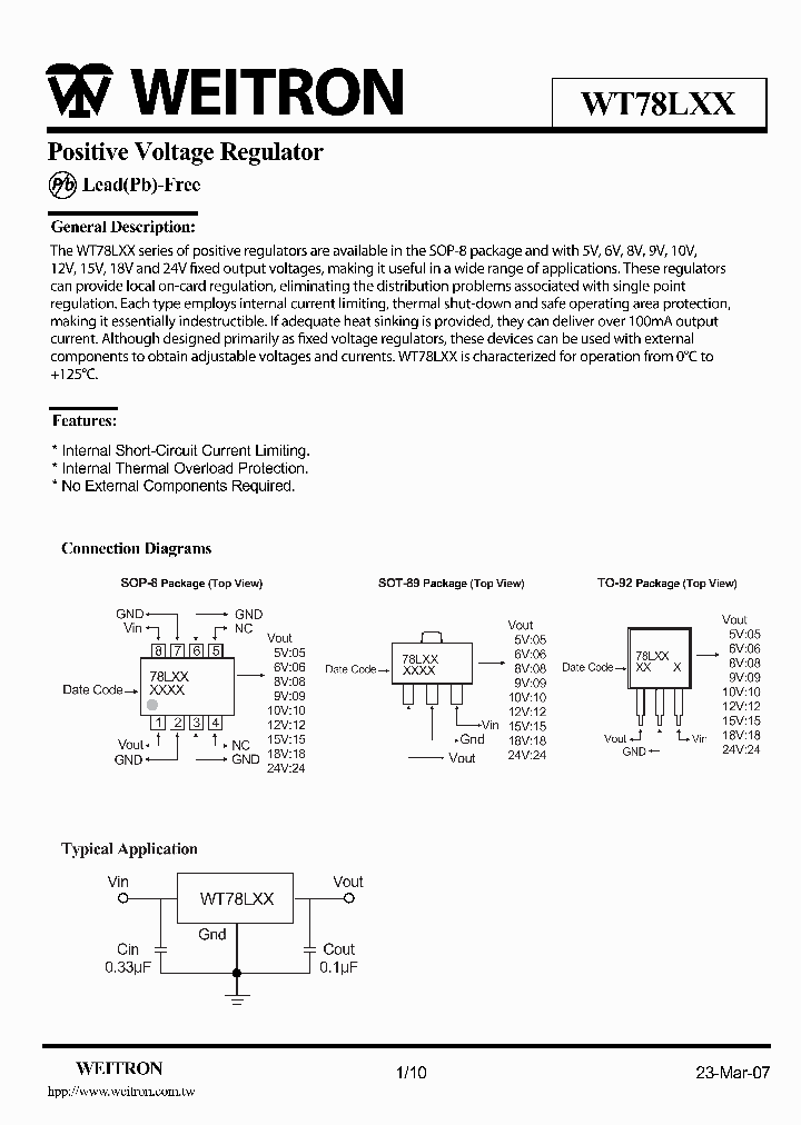 WT78L05G_4510553.PDF Datasheet