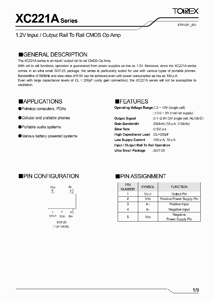 XC221A_4250469.PDF Datasheet