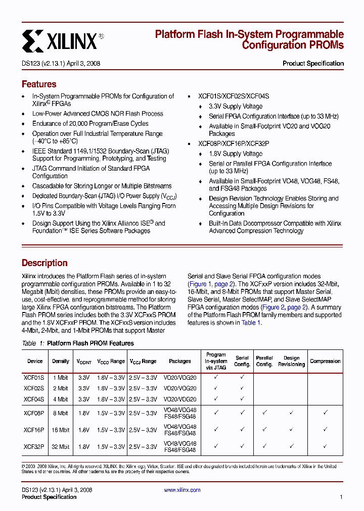 XCF08PFSG48C_4506385.PDF Datasheet