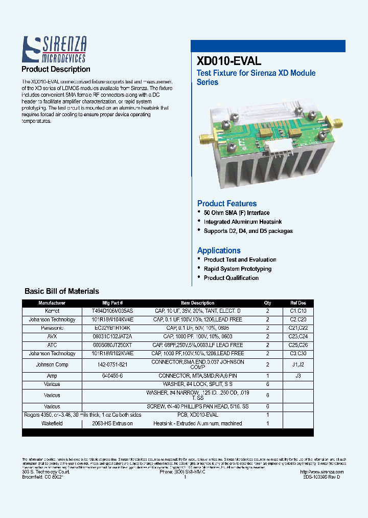 XD010-EVAL_4317287.PDF Datasheet