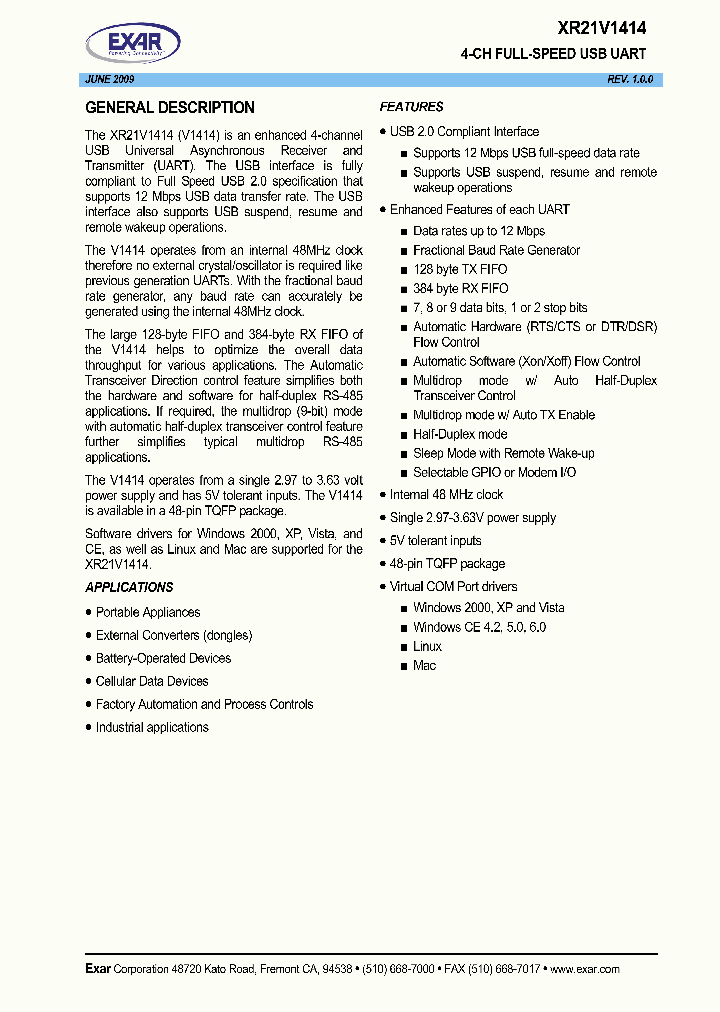 XR21V1414IM48_4508745.PDF Datasheet