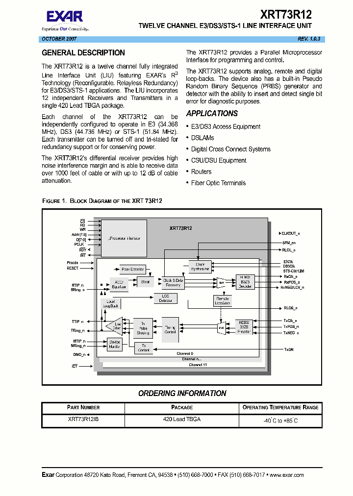 XRT73R120710_4536951.PDF Datasheet