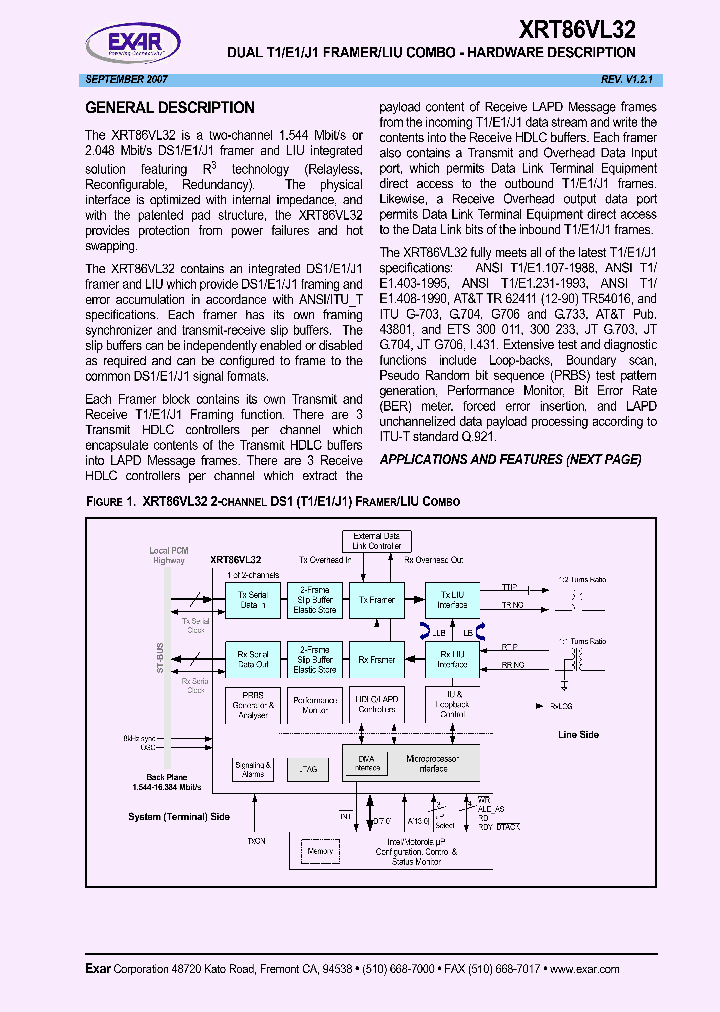 XRT86VL32_4541116.PDF Datasheet