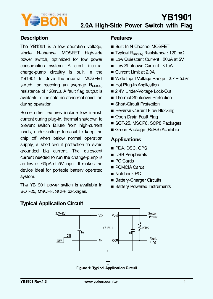 YB1901SPX8H_4603670.PDF Datasheet
