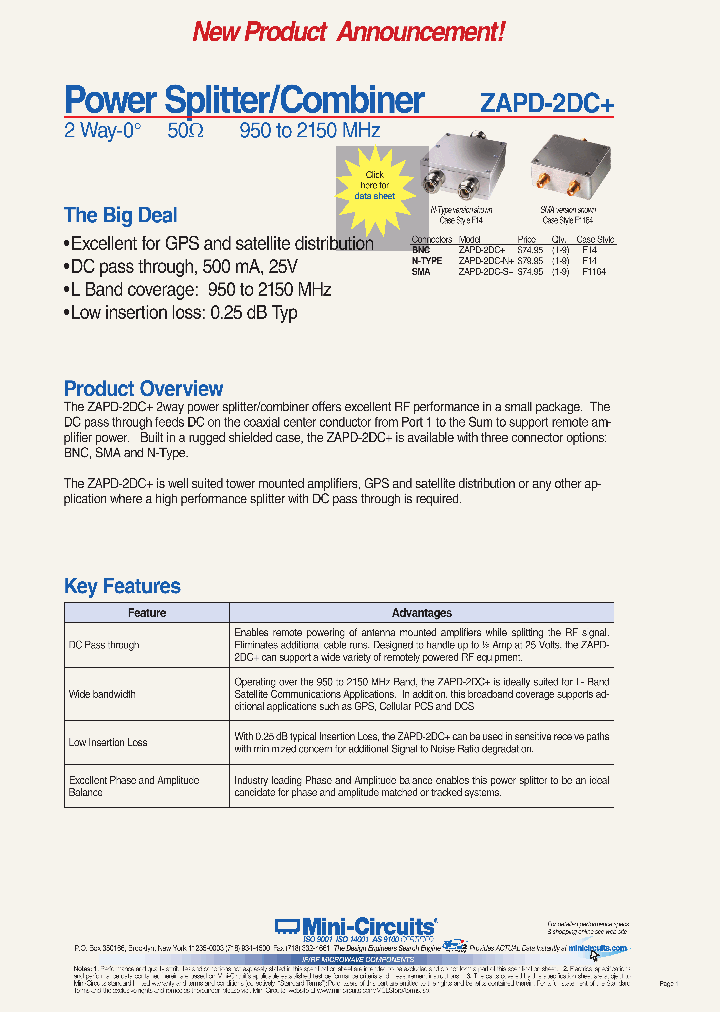 ZAPD-2DC_4775219.PDF Datasheet
