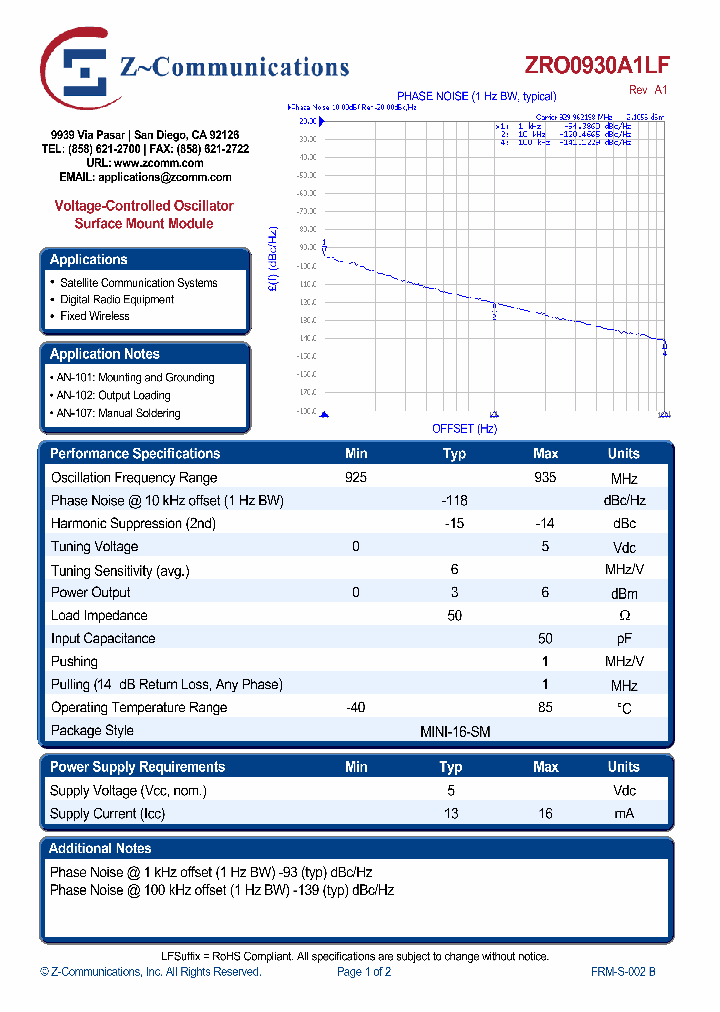 ZRO0930A1LF_4754619.PDF Datasheet
