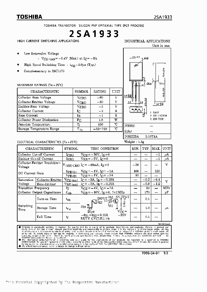 2SA1933_965817.PDF Datasheet