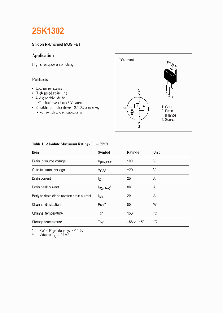 2SK1302_966726.PDF Datasheet