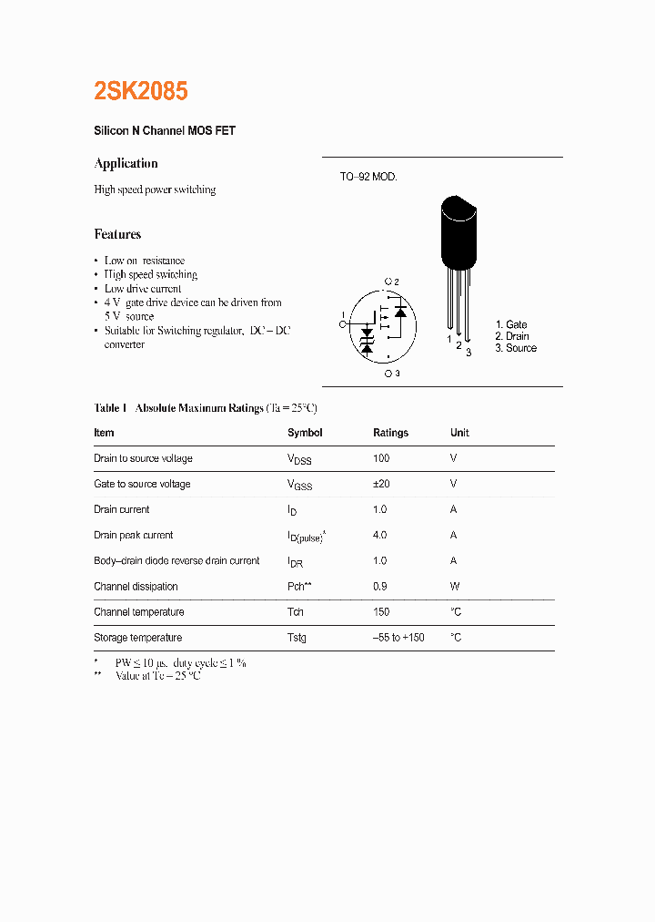 2SK2085_966831.PDF Datasheet