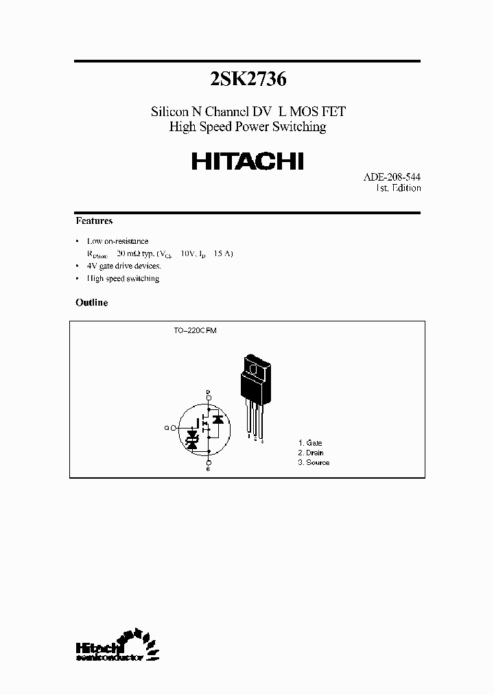 2SK2736_951015.PDF Datasheet