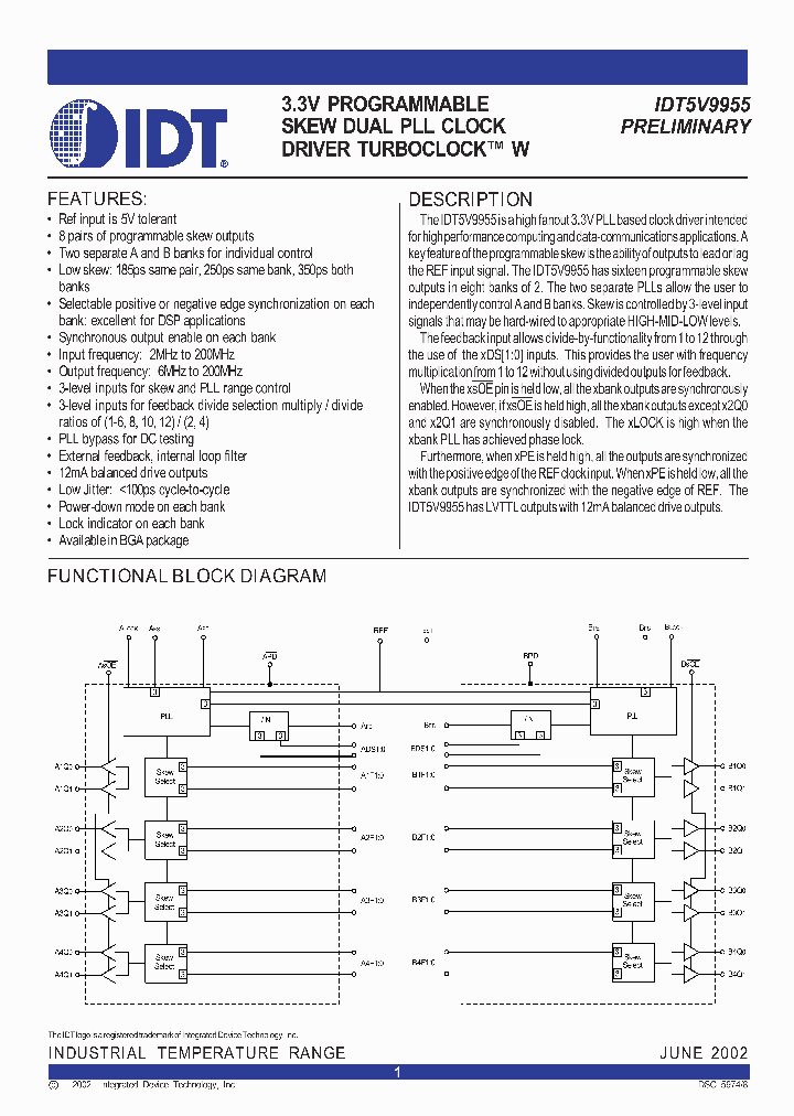 5V9955DATASHEET_969181.PDF Datasheet