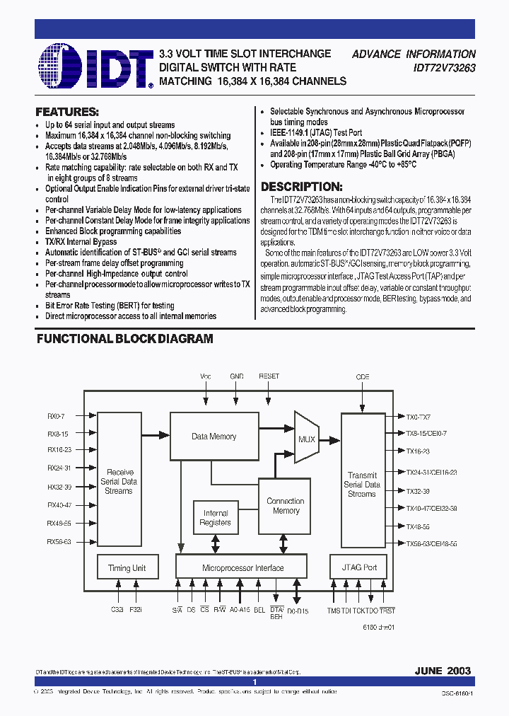 72V73263DS_970491.PDF Datasheet