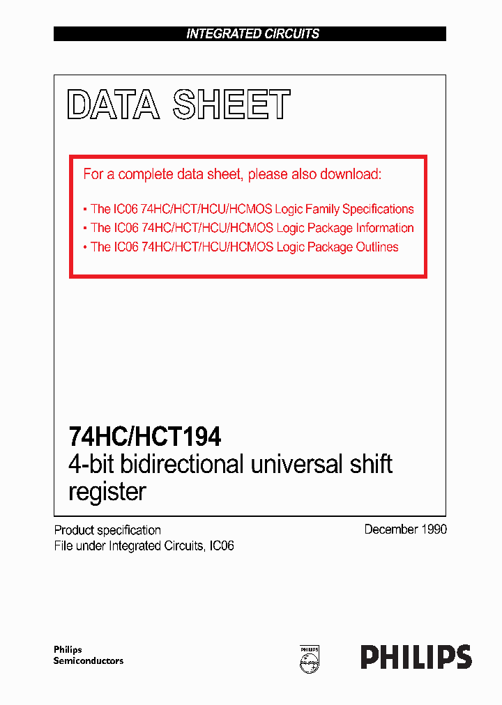 74HCHCT194CNV2_971136.PDF Datasheet