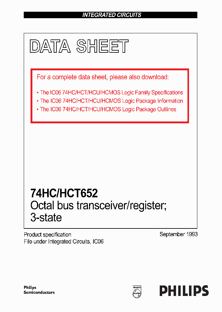 74HCHCT652CNV2_971191.PDF Datasheet
