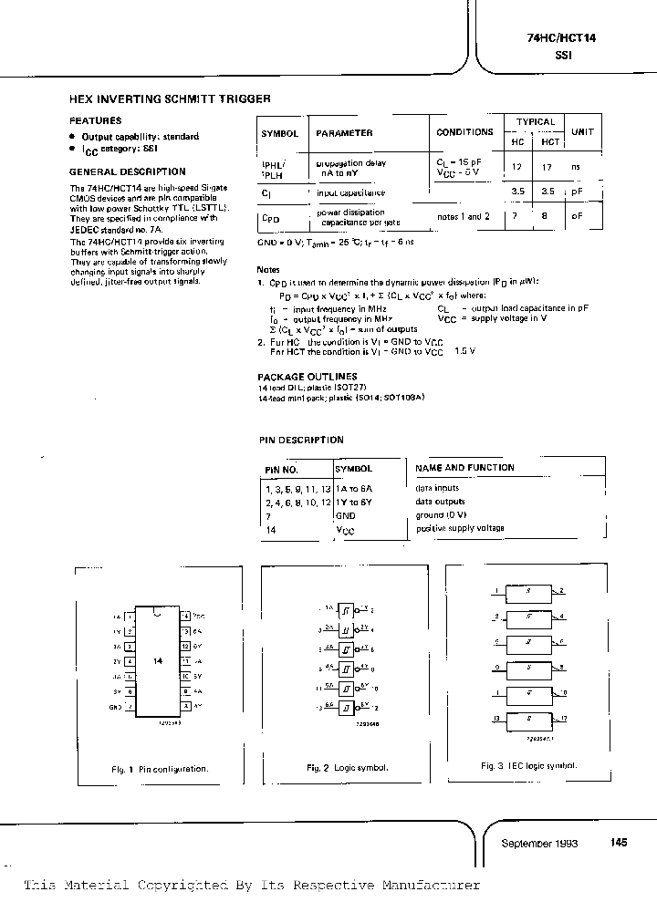 74HC14N_971205.PDF Datasheet