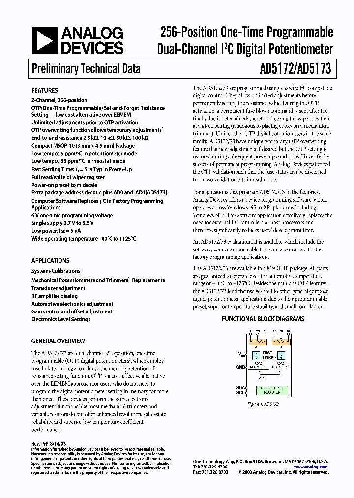AD5172_973722.PDF Datasheet