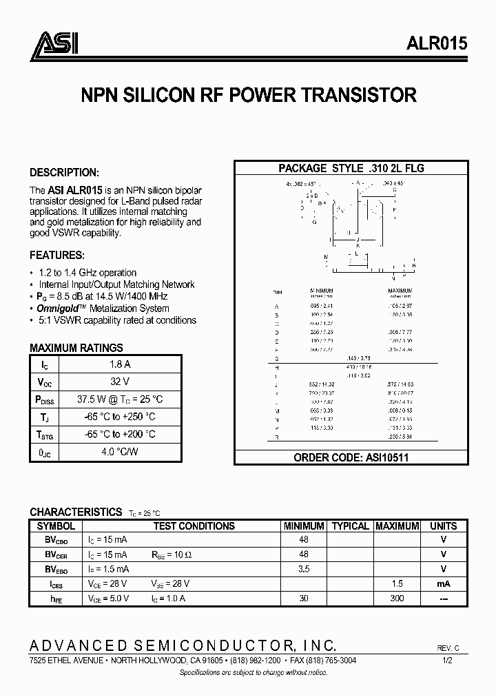 ALR015_974197.PDF Datasheet