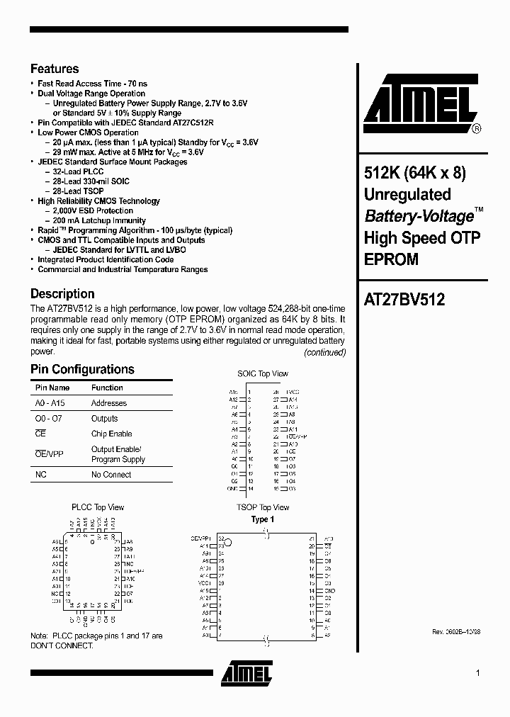 AT27BV512_974847.PDF Datasheet